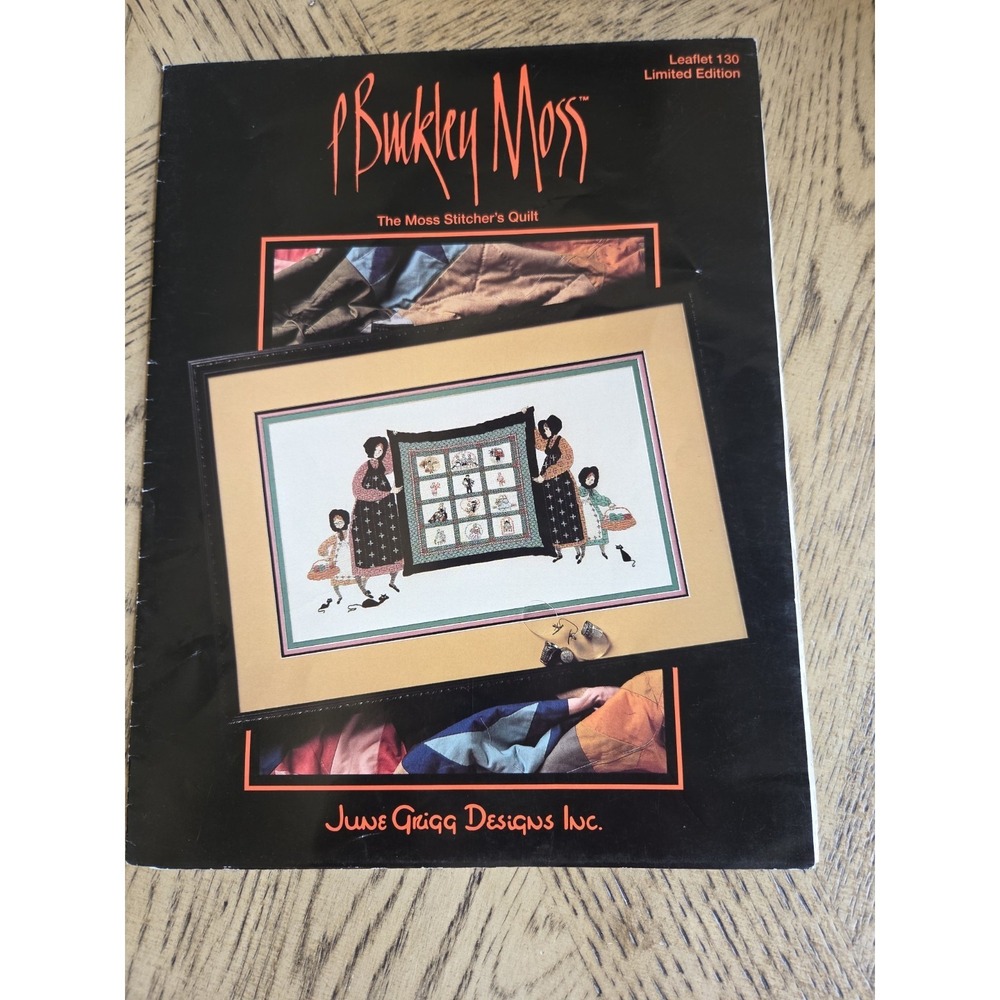 P. Buckley Moss Cross Stitch Leaflet #130 June Grigg Designs Limited Edition